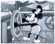 Mickey Mouse Fine Art Mickey Mouse Fine Art Willie at the Helm
